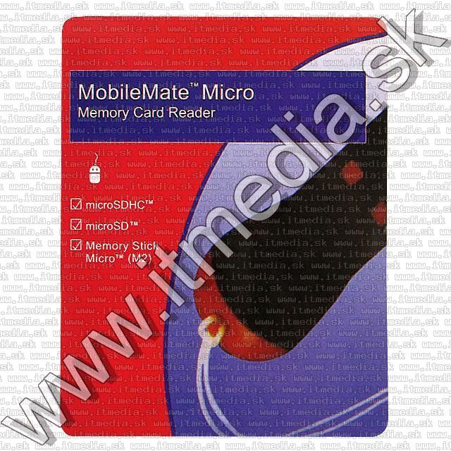 Image of Mini USB Cardreader for M2 and microSD cards (IT4425)